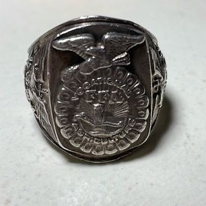 FFA sterling silver ring